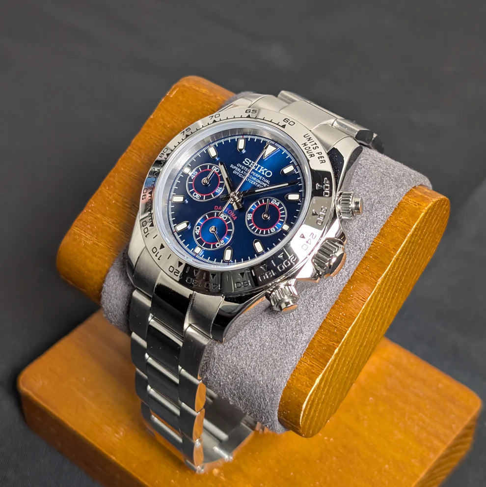 Seiko-mod Daytona Bleue - Chrono122