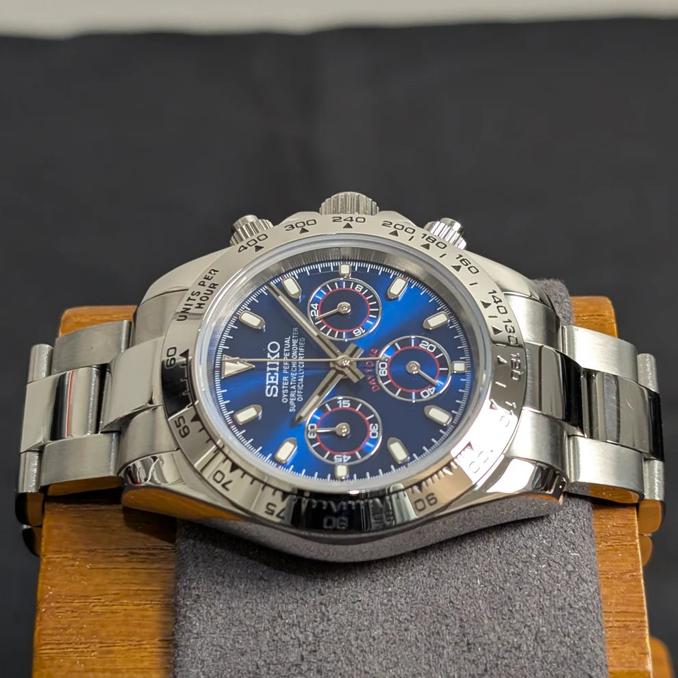 Seiko-mod Daytona Bleue - Chrono122