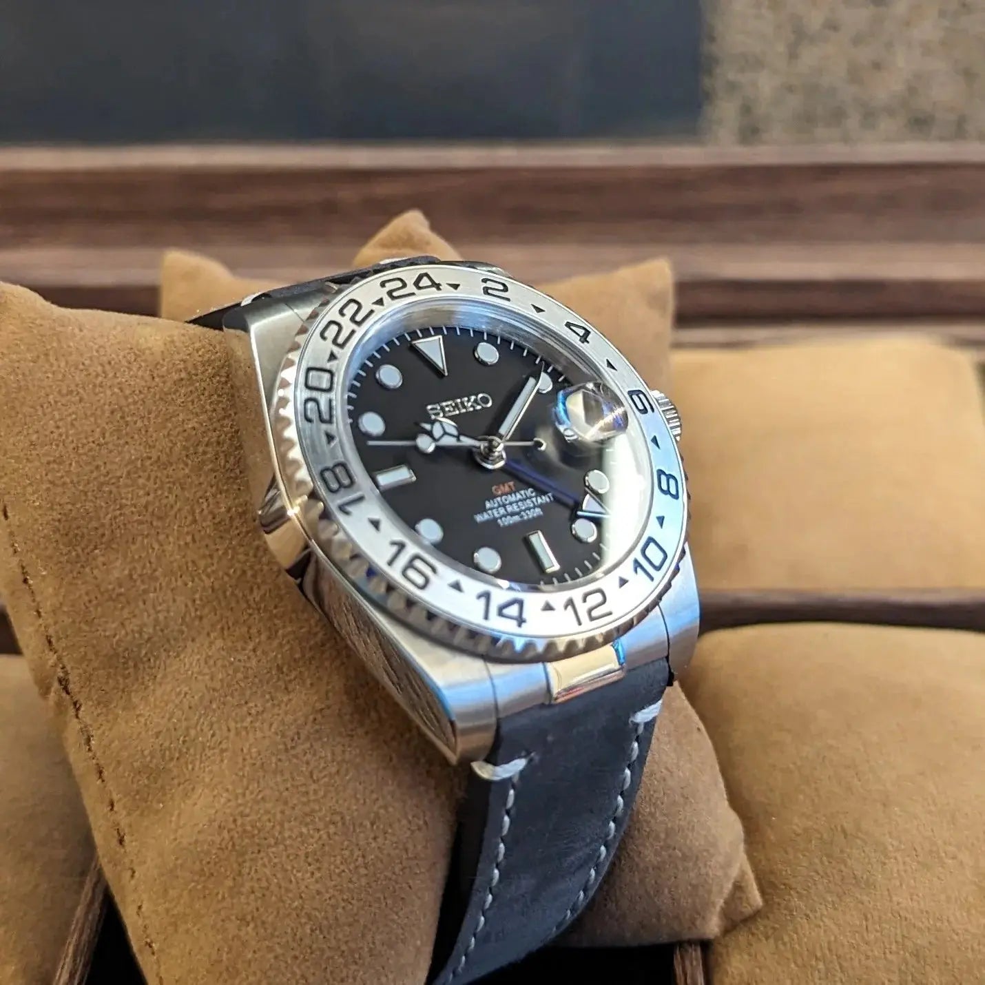 Seiko GMT Master-ii Stealth Mod Chrono122