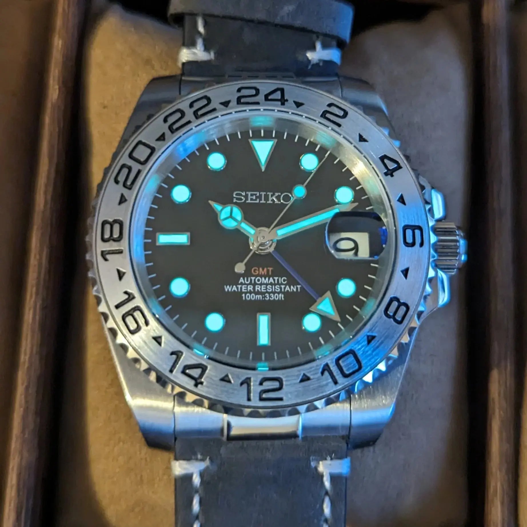 Seiko GMT Master-ii Stealth Mod Chrono122