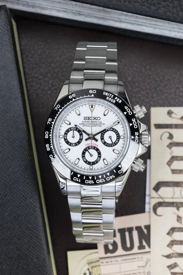 Seiko-Mod Daytona Panda, black & white - Chrono122