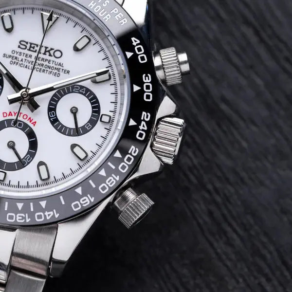 Seiko-Mod Daytona Panda, black & white - Chrono122