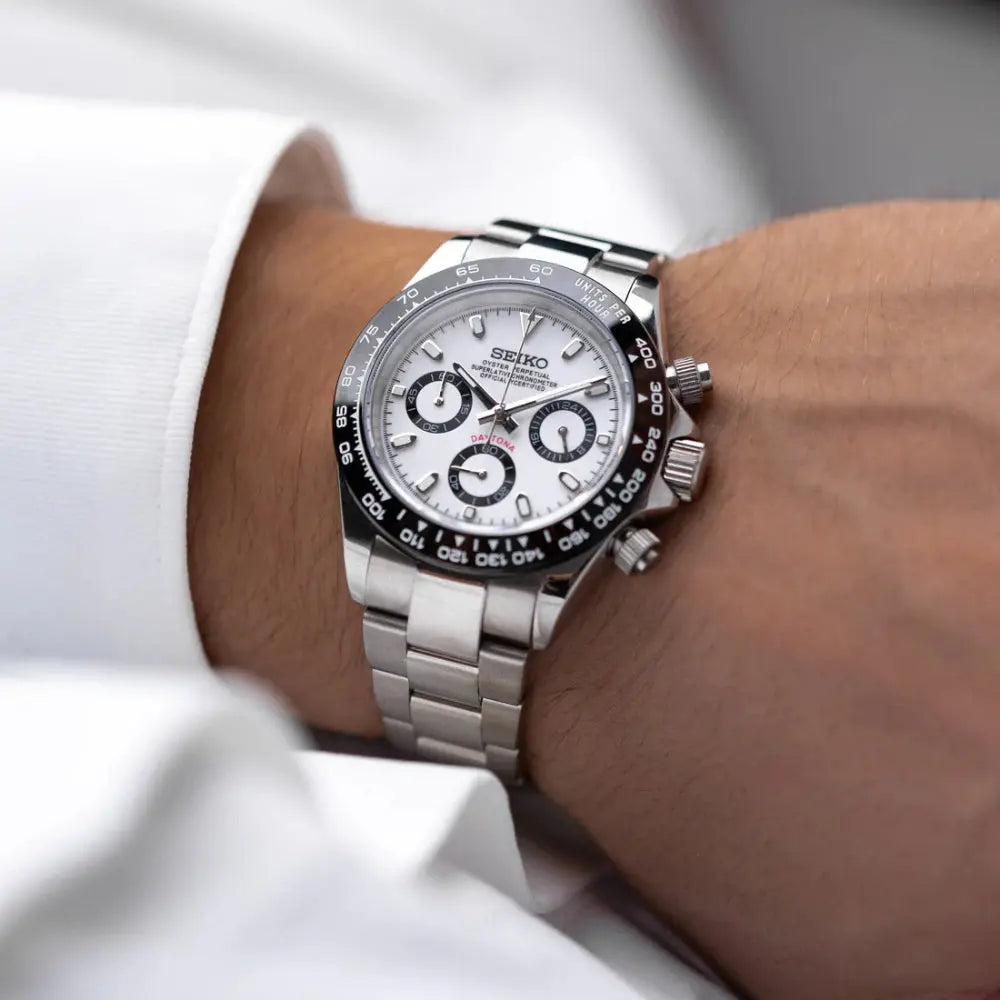 Seiko-Mod Daytona Panda, black & white - Chrono122