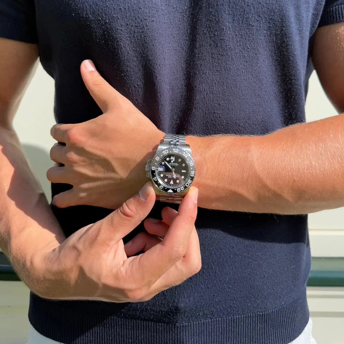 Seiko Mod GMT Bruce Wayne - Chrono122