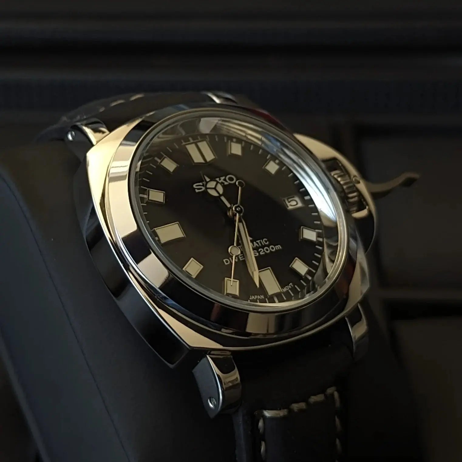 Seiko Panerai Luminor, seiko mod, seiko mods, proseiko