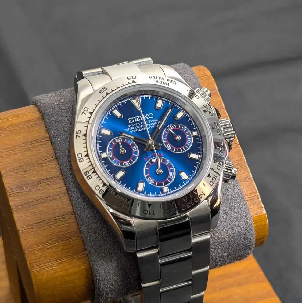 Seiko-mod Daytona Bleue - Chrono122