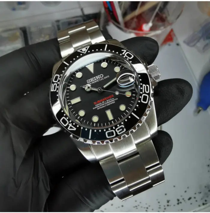 Seiko submariner seiko mod submariner, seiko mod submarnier black, seiko submariner