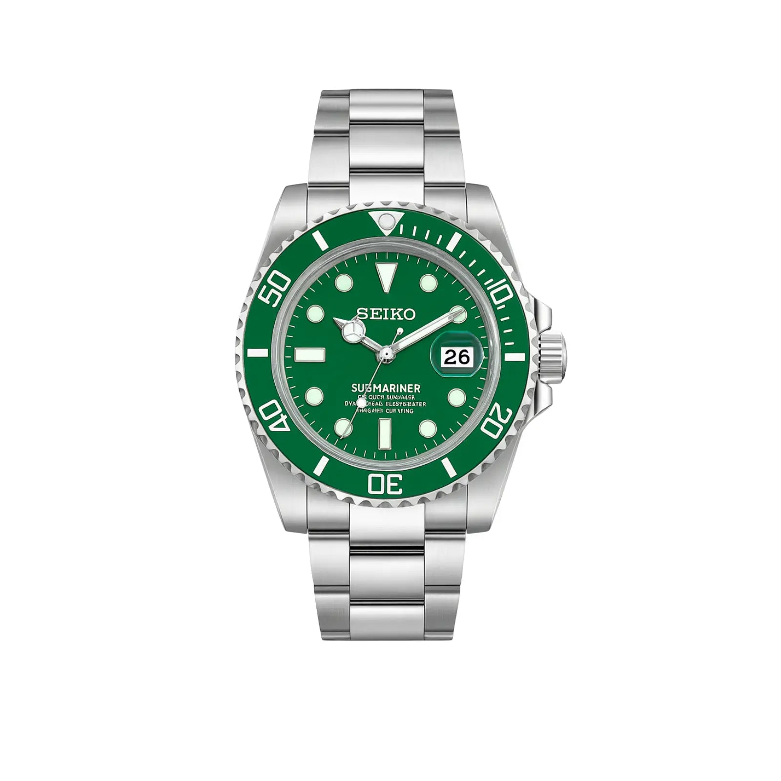 Seiko-mod Submariner Green - Chrono122