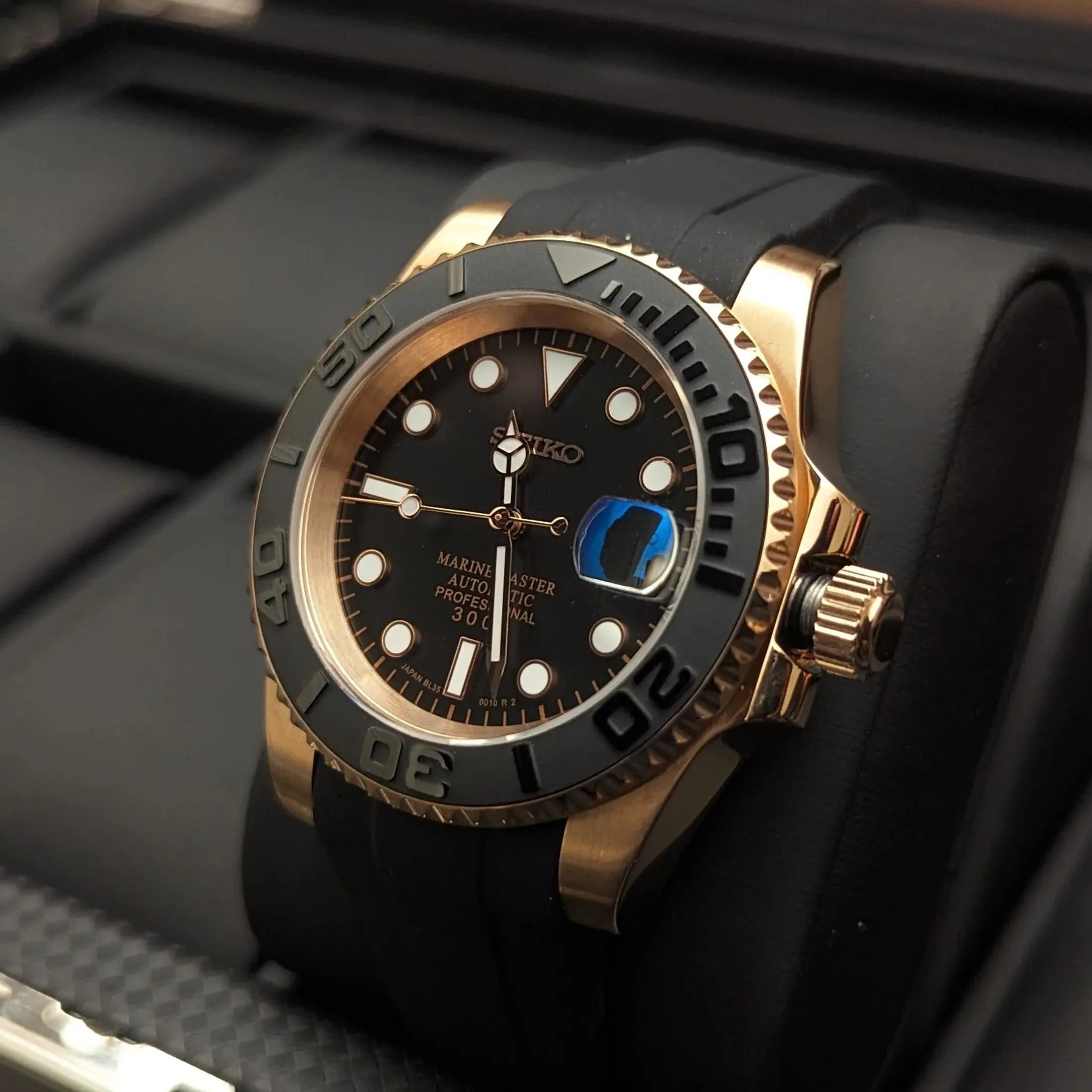 Seiko-mod Yachty rose gold