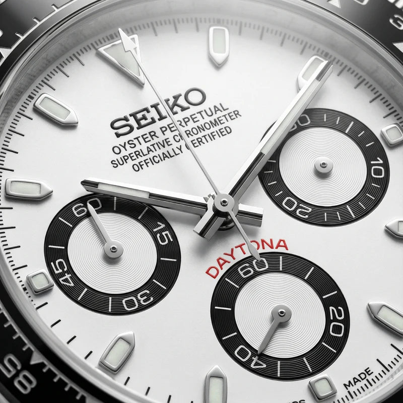 Seiko Mod Daytona Panda, black & white - Chrono122
