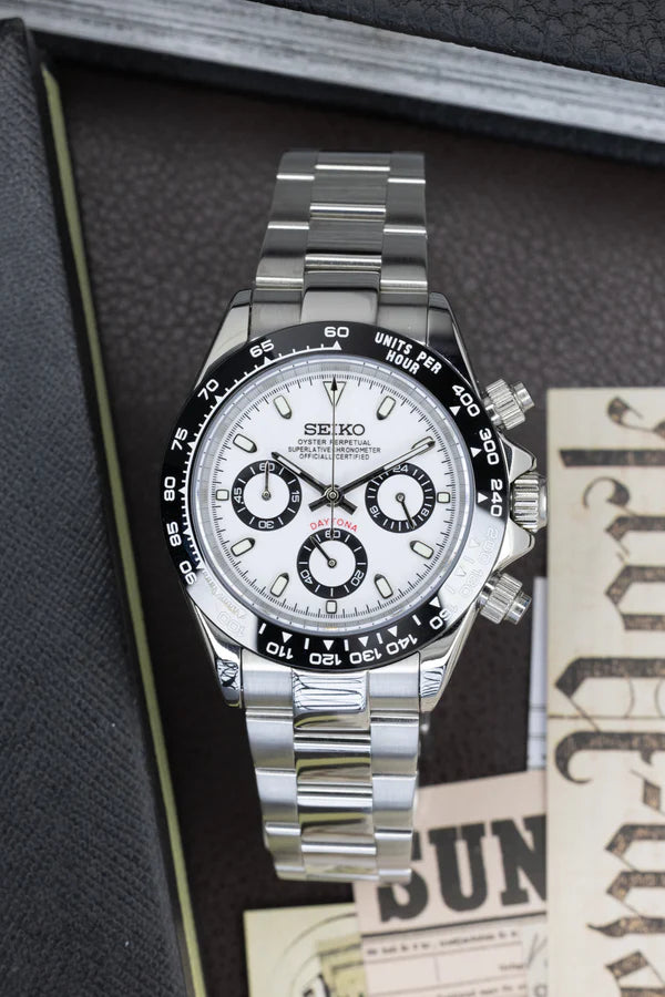 Seiko-Mod Daytona Panda, black & white