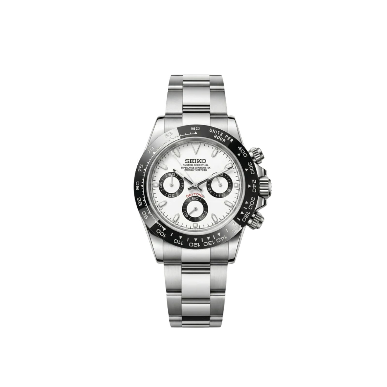 Seiko Mod Daytona Panda, black & white