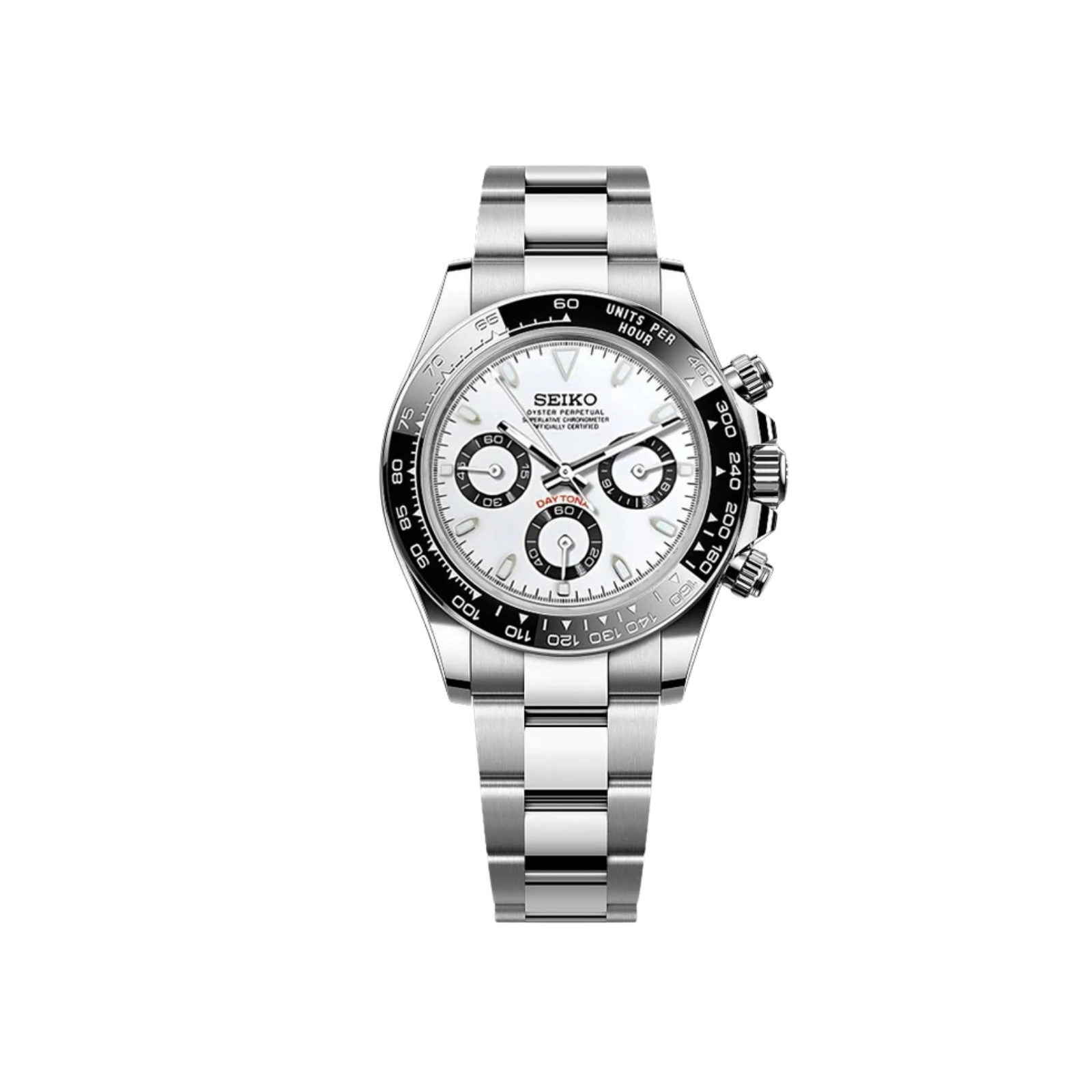 Seiko Mod Daytona Panda, black & white