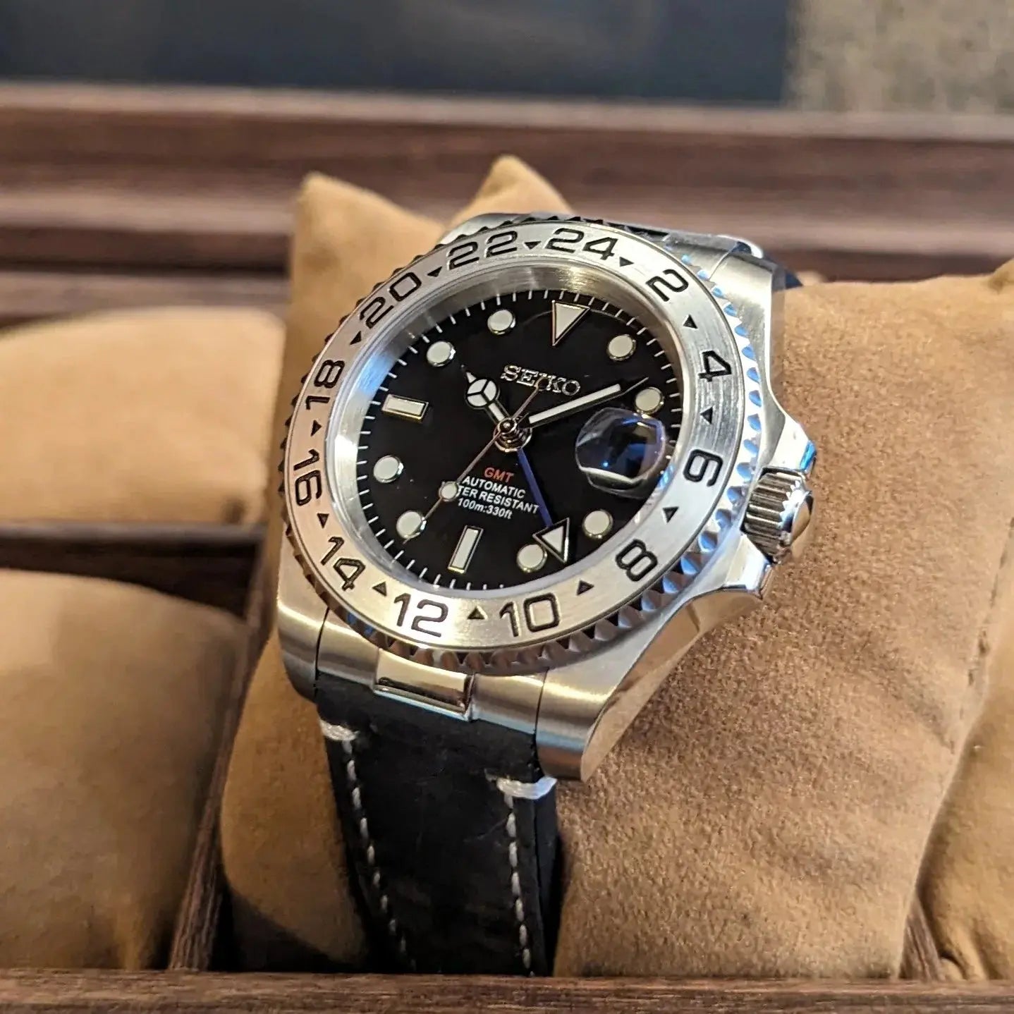 Seiko GMT Master-ii Stealth Mod Chrono122