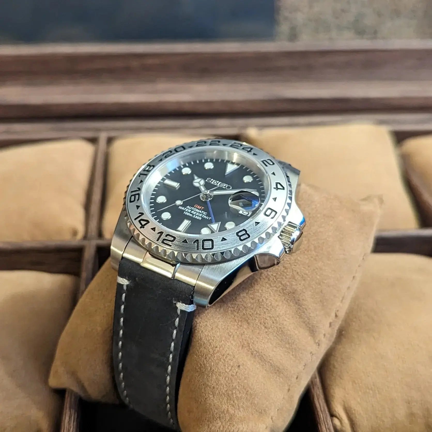 Seiko GMT Master-ii Stealth Mod Chrono122