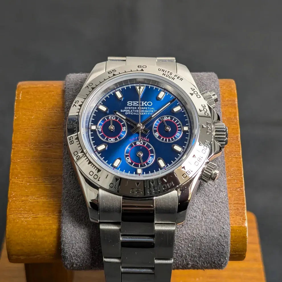 Seiko-mod Daytona Bleue - Chrono122