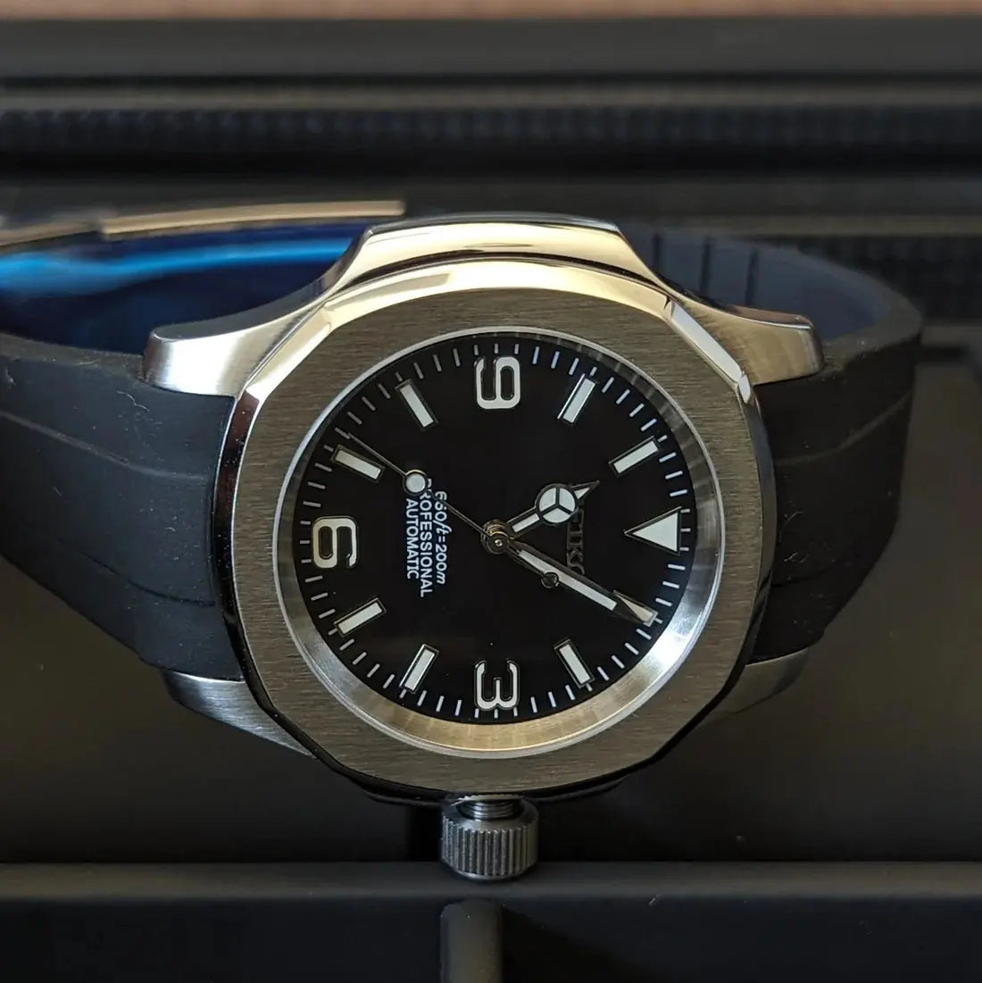 Seiko-mod Nautilus (Disponible le 21/08) - Chrono122, Patek philippe, Proseiko, seiko arabic dial