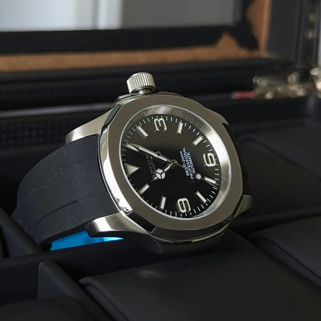 Seiko-mod Nautilus (Disponible le 21/08) - Chrono122, Patek philippe, Proseiko, seiko arabic dial