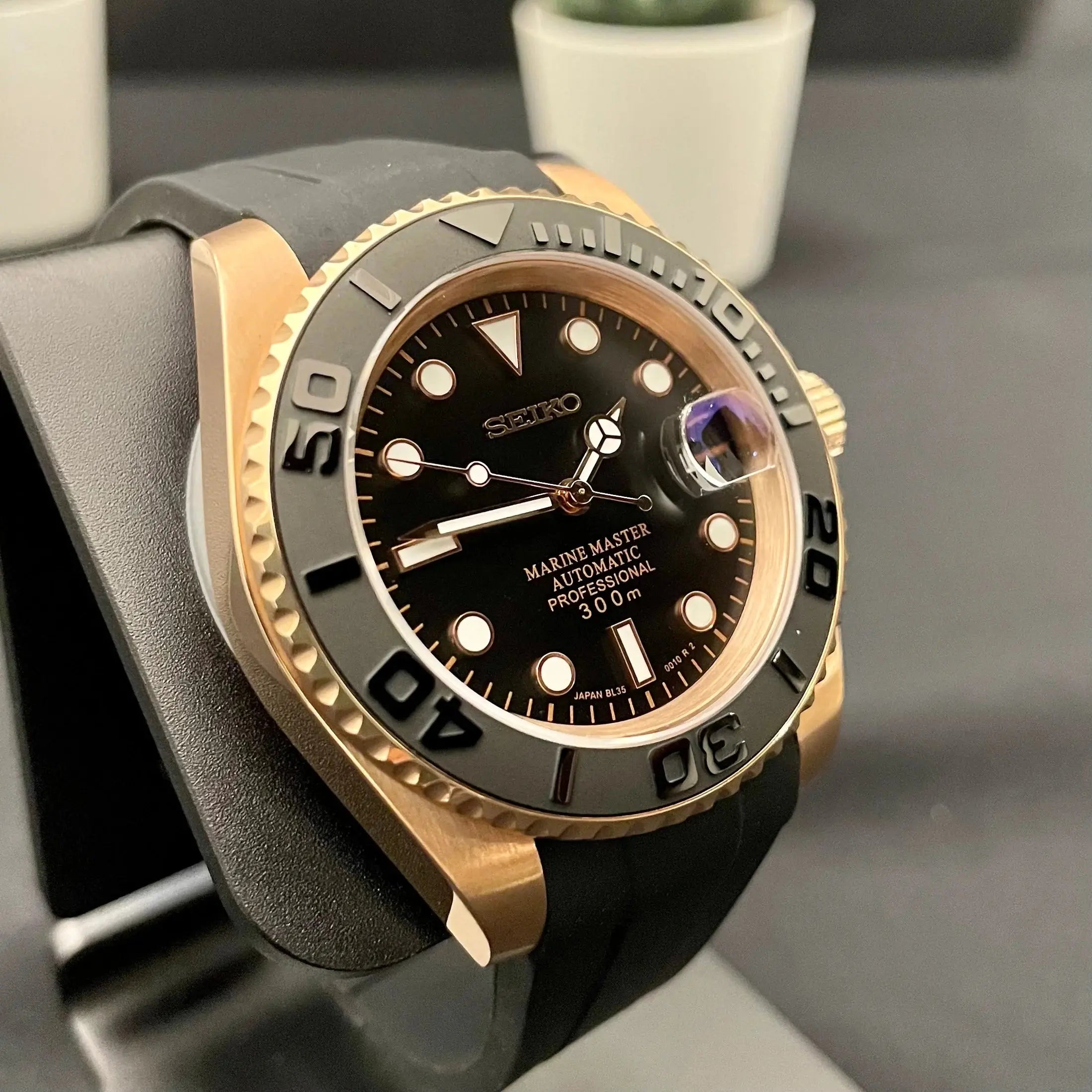 Seiko-mod Yachty rose gold 